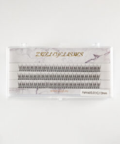 Fishtail individual lashes 10D C 10mm