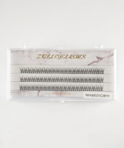 Fishtail individual lashes 10D C 8mm